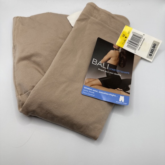 Bali Other - Bali Comfortshape Firm Control Nude Beige Hi-Waist Thigh Slimmer Size‎ M NWT